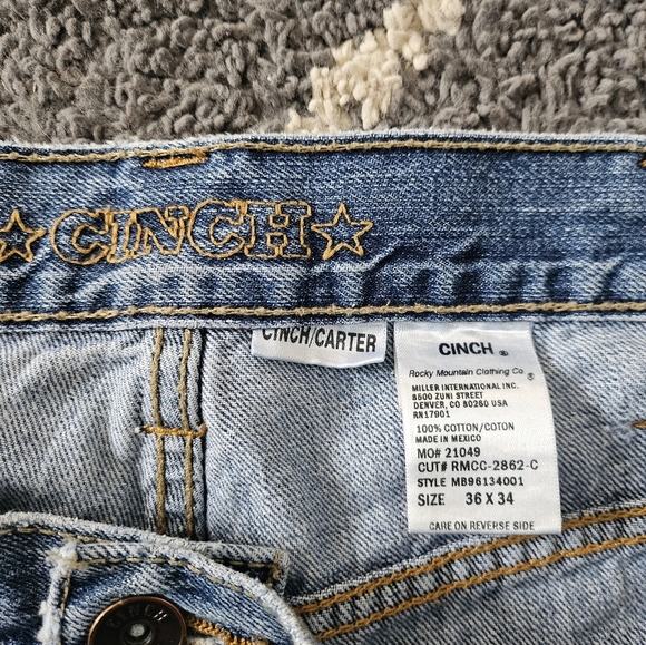 CINCH Carter Jeans Size 35 x 34 - Picture 11 of 11
